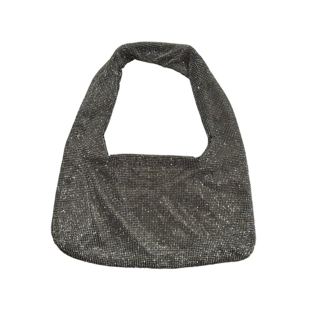 Kara Chainmail Armpit Bag in Silver